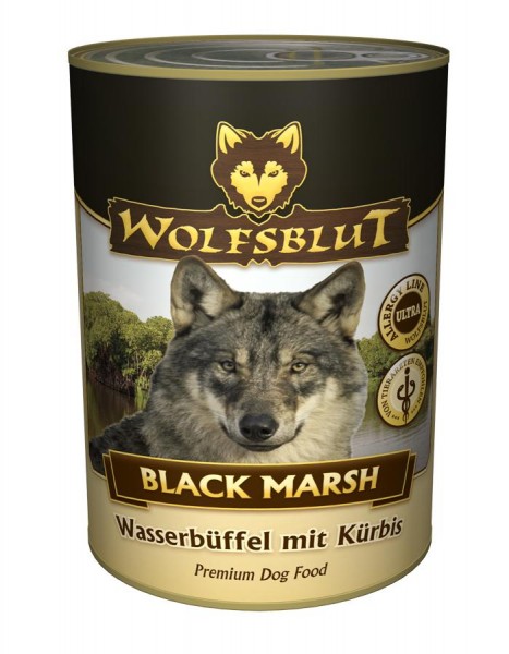 6 Dosen Black Marsh/Wasserbüffel mit Kürbis je 395g